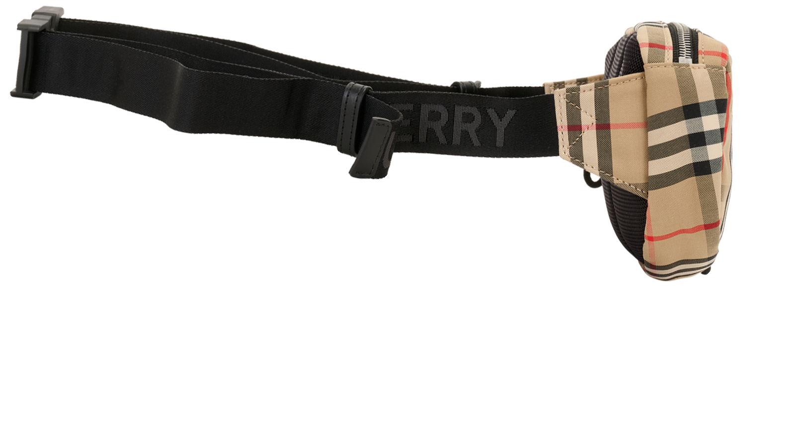 Cannon Bum Bag, &pound;210, Handbags, Beige/Black/Red, Canvas, Side view